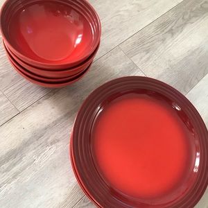 Le Creuset Cherie Bowl and Plate Set of 4